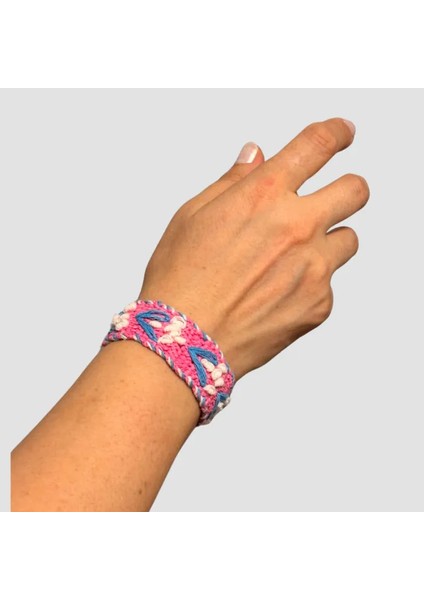 El Yapımı Otantik Bileklik - Pembe