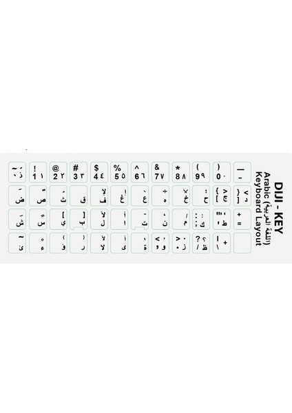 Arapça 5 Farklı Renk Te Klavye Stiker Çok Az Az Öde !!! Arabic 5 Color Keyboard Layout Sticker Buy More Pay Less !!!