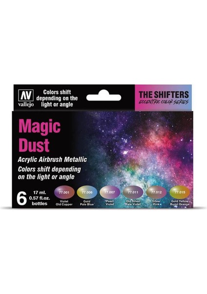 77090 6X17 Ml. Magic Dust, Shifter Serisi Model Boyası Seti