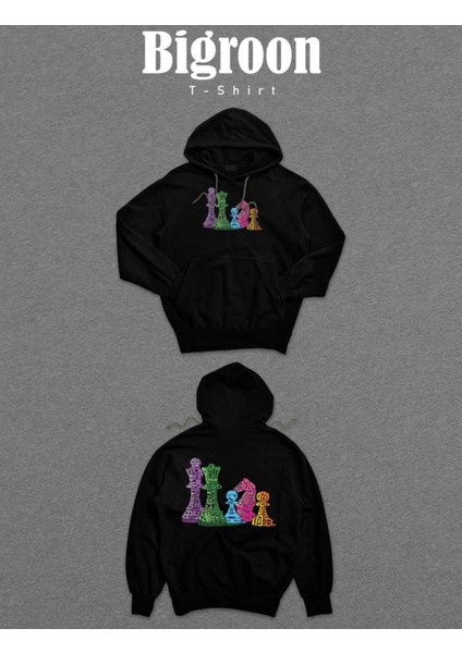 Satranç Şah Mat Zeka Oyunu Hamle Sweatshirt Kapüşonlu Hoodie fiyatları