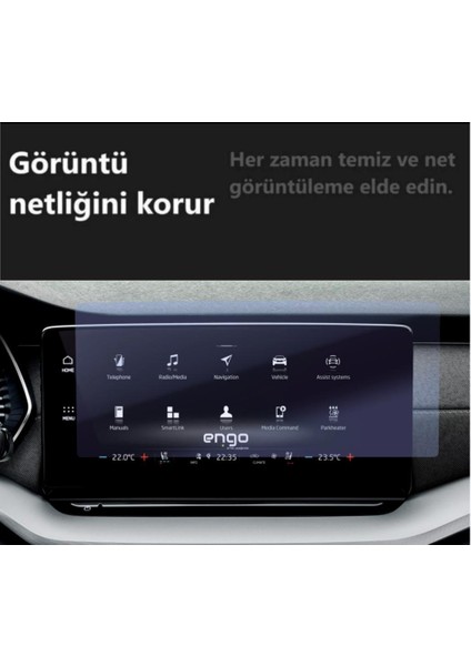 Skoda Octavia 10 Inç Ekran Koruyucu Multimedya Nano Şeffaf indirimleri