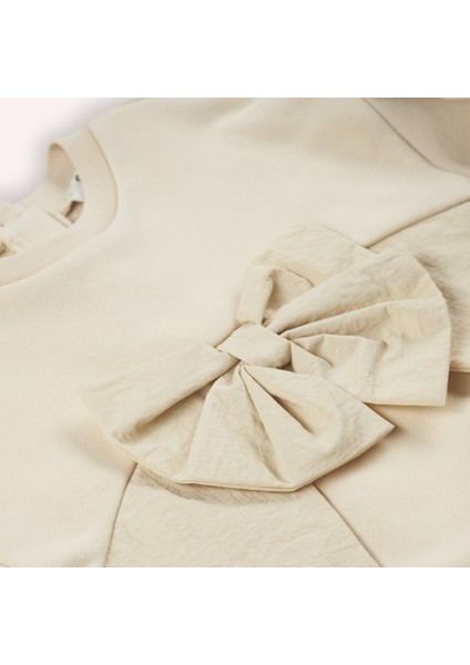 Kız Bebek Fiyonk Detaylı Sweatshirt