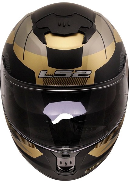 Stream 2 Road Mat Siyah-Gold-Gri Kask