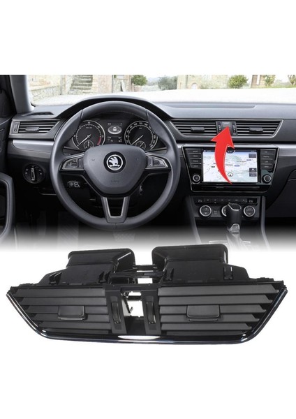 Skoda Superb Ön Orta Havalandırma Izgarası 2015- 3V0820951 Gsz