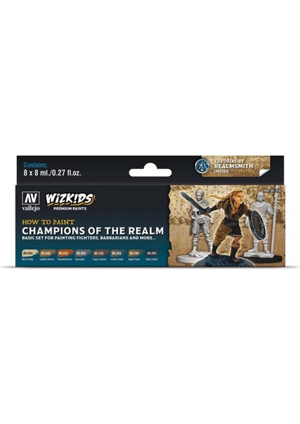 80250 8x8 Ml. Champions Of The Realm, Wizkits Serisi Model Boyası Seti