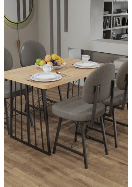 Star Yemek Masası 4 Stil Sandalyeli Takım 1265 modelleri