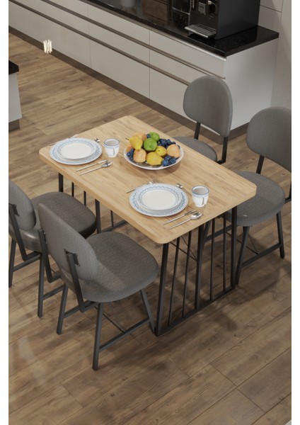 Star Yemek Masası 4 Stil Sandalyeli Takım 1265 fırsatları