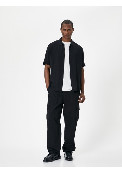 Yazlık Gömlek Kısa Kollu Klasik Yaka Düğmeli Viskon Kumaş fiyatları