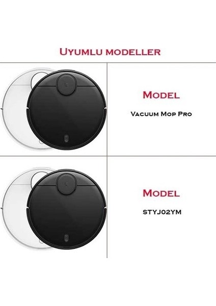 Mop Pro Uyumlu 2li Yan Fırça (Beyaz) modelleri