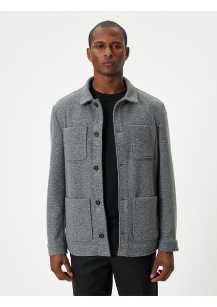 Ceket Düğmeli Cep Detaylı Klasik Yaka indirimleri