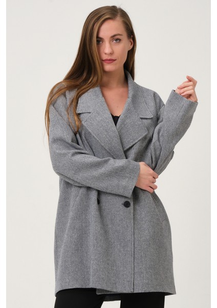 Desenli Oversize Kaban