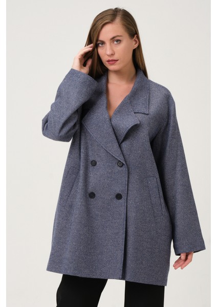Desenli Oversize Kaban