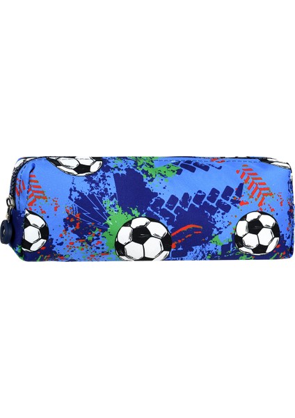 Futbol Topu Desenli Üçlü Erkek Çocuk Ilkokul Okul Çantası (Çanta+Termal Beslenme Çantası+Kalemlik)