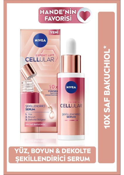 Cellular Expert Lift Şekillendirici Serum 30ML, Yüz, Boyun ve Dekolte Bölgesi Yaşlanma Karşıtı