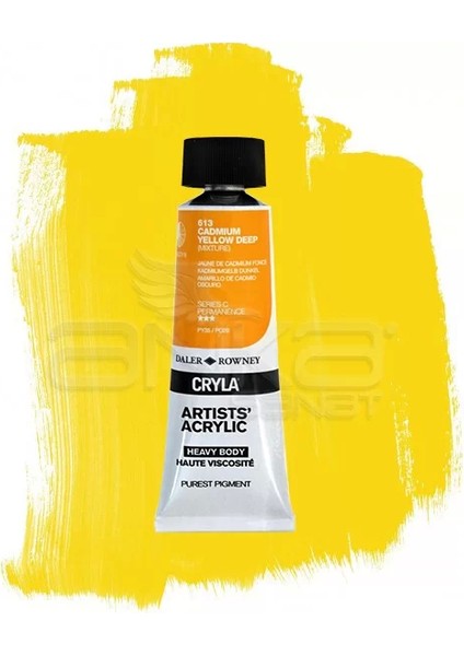 Cryla Artist Akrilik Boya 75ML 613 Cadmium Yellow Deep Seri C