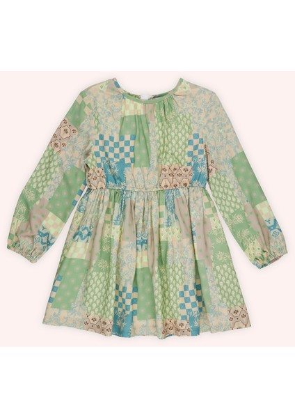 Kız Çocuk Desenli Elbise