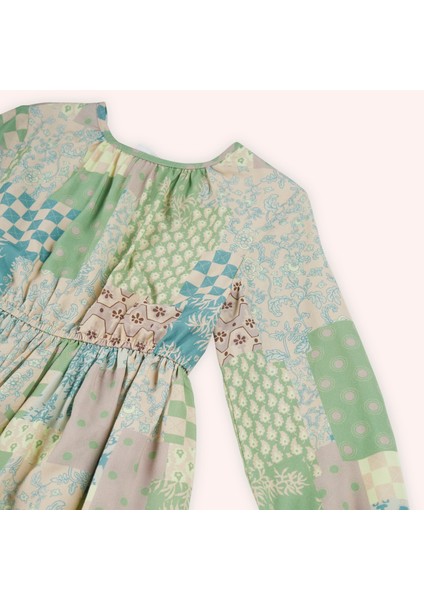 Kız Çocuk Desenli Elbise modelleri