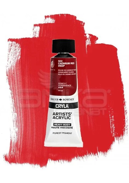 Cryla Artist Akrilik Boya 75ML 502 Cadmium Red Deep Seri C