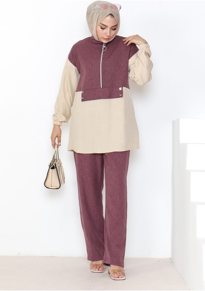 Veray Tunik Pantolon Ikili Takım 931 - Mürdüm