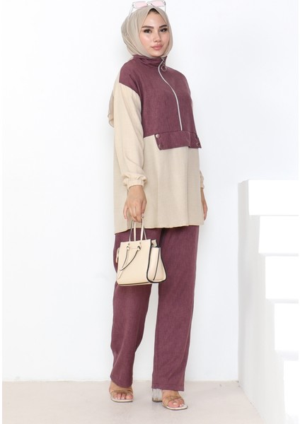 Veray Tunik Pantolon Ikili Takım 931 - Mürdüm