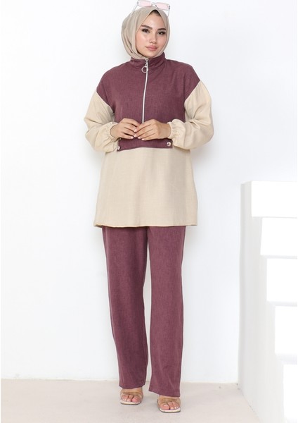 Veray Tunik Pantolon Ikili Takım 931 - Mürdüm