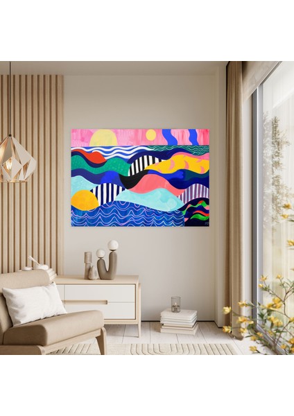 Henri Matisse Geometrik Duvar Tablosu - Henri Matisse, Henri Matisse, Duvar Sanatı, Kanvas Tablo, 50X30 cm