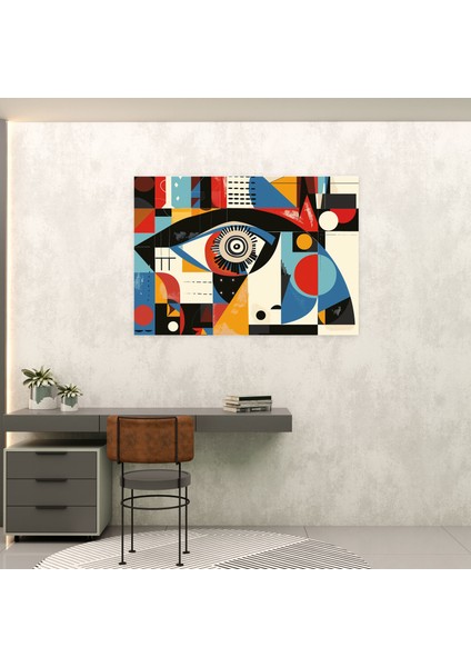 Pablo Picasso Duvar Dekorasyonu - Pablo Picasso, Duvar Dekorasyonu, Pablo Picasso, Geometrik Şekiller, 50X30