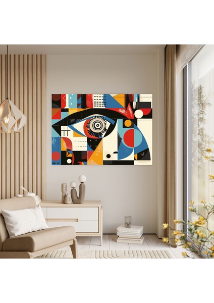 Pablo Picasso Duvar Dekorasyonu - Pablo Picasso, Duvar Dekorasyonu, Pablo Picasso, Geometrik Şekiller, 50X30