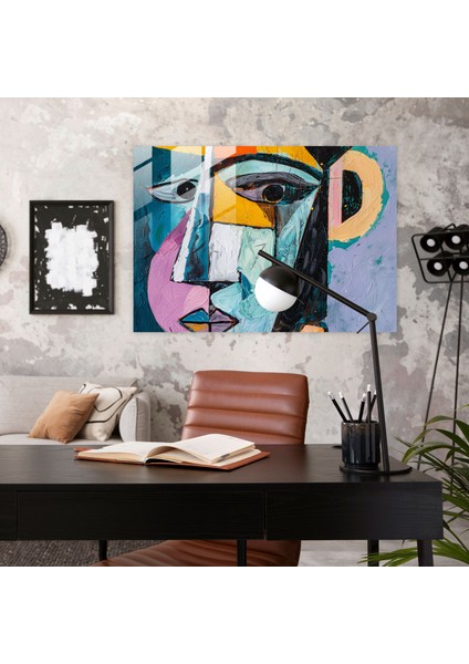 Pablo Picasso Duvar Dekorasyonu - Soyut Figür - Pablo Picasso, Duvar Dekorasyonu, Pablo Picasso, Cam Sanatı, 45X30