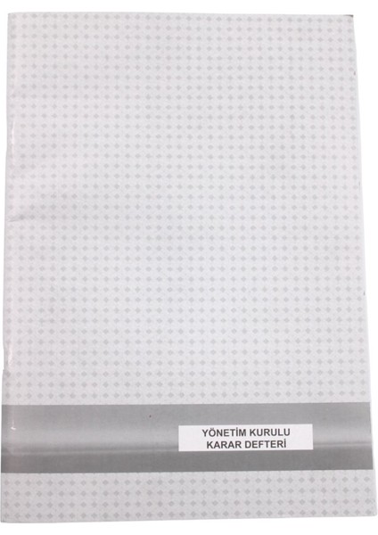 Yönetim Kurulu Karar Defteri 40 Yaprak