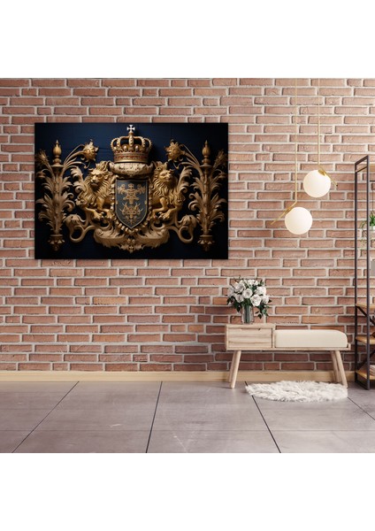 Ortaçağ Hanedan Arması Kanvas Tablo - Ortaçağ, Fleur-De-Lis, Ortaçağ, Hanedan Arması, 50X30 fiyatları
