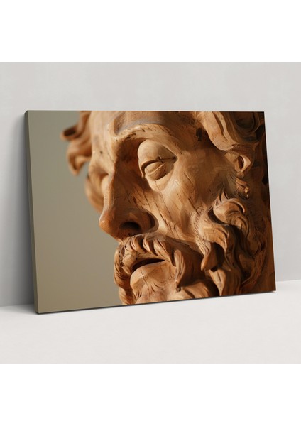 Michelangelo Detaylı Heykeller Duvar Sanatı - Michelangelo, Kanvas Tablo, Duvar Sanatı, Ev Dekorasyonu, 50X30