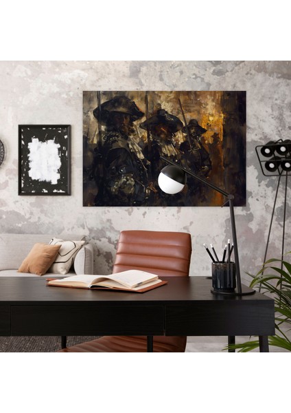 Rembrandt Duvar Tablosu - Gece Nöbeti Kanvas Tablo - Rembrandt, Kanvas Tablo, Ev Dekorasyonu, Duvar Dekorasyonu, 50X30