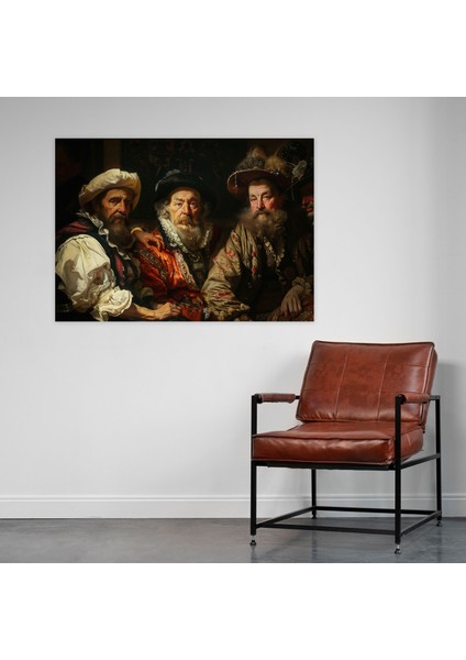 Rembrandt Tüccarlar Grubu Portresi Kanvas Tablo - Rembrandt, Rembrandt, Duvar Dekorasyonu, Kanvas Tablo, 50X30 fiyatları