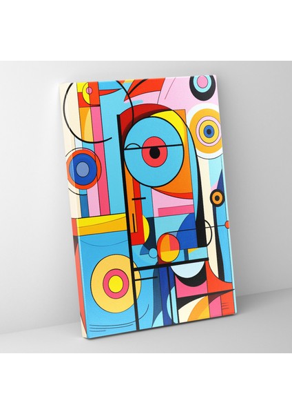 Pablo Picasso Tarzı Kanvas Tablo - Pablo Picasso, Pablo Picasso Tarzı, Kanvas Tablo, Renkli, 30X50