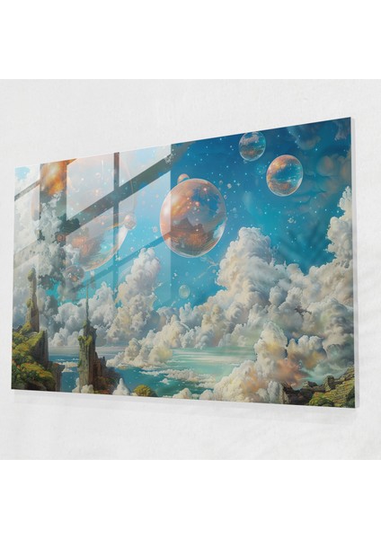 Metafizik Cam Baskı - Metafizik Resim, Ev Dekorasyonu, Metafizik Resim, Modern Sanat, 45X30