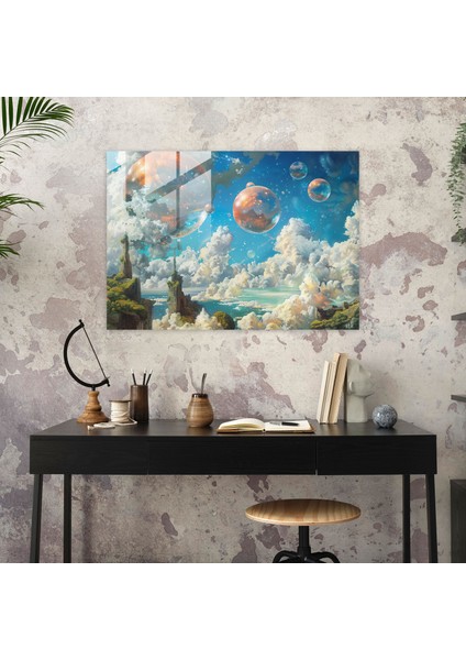 Metafizik Cam Baskı - Metafizik Resim, Ev Dekorasyonu, Metafizik Resim, Modern Sanat, 45X30
