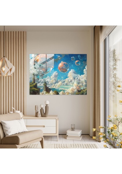 Metafizik Cam Baskı - Metafizik Resim, Ev Dekorasyonu, Metafizik Resim, Modern Sanat, 45X30