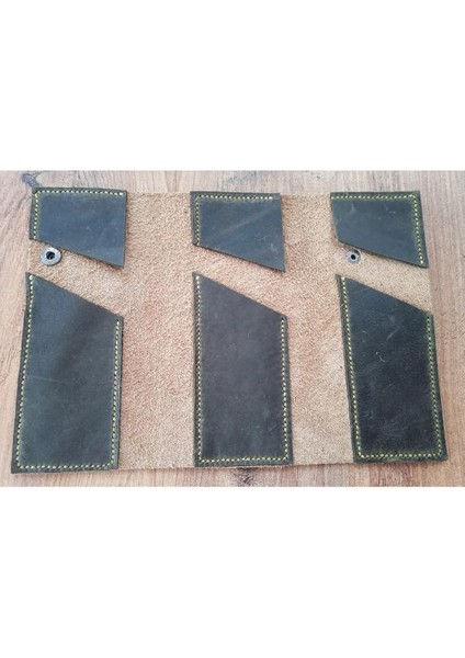 Gerçek Deri Tamamen El Emeği Özel Kalemleriniz Için Kalemlik Kalemkutu 8 x 18 cm 15TD modelleri