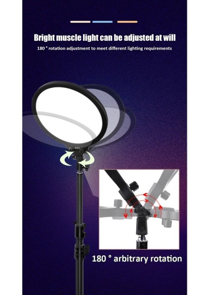 Siyah Yeni Profesyonel Ring Light LED Tripod