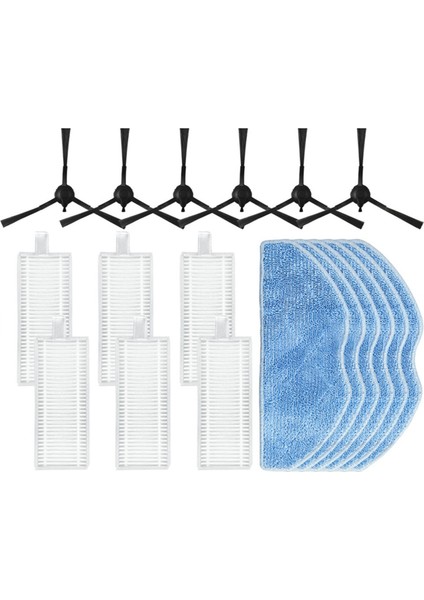 Miwhole M8 Lite Yan Bursh Hepa Filtre Paspas Bezleri Bez Robotlu Süpürge Aksesuarları Yedek Yedek (Yurt Dışından)