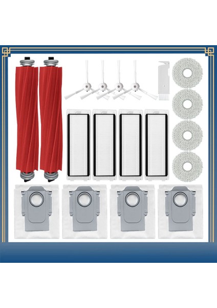 Q/P10 A7400RR Robot Vakum Yedek Aksesuarları Ana Yan Fırça Hepa Filtre Paspas Bezi Toz Torbası (Yurt Dışından) modelleri