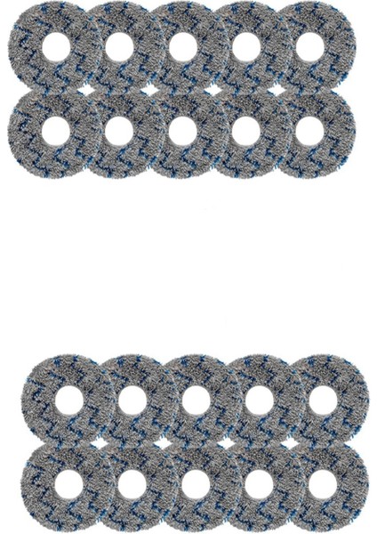 20 Adet Paspas Pedleri Yıkanabilir Yeniden Kullanılabilir Deebot T10 OMNI/T10 Turbo/x1 Omni/x1 Turbor (Yurt Dışından)