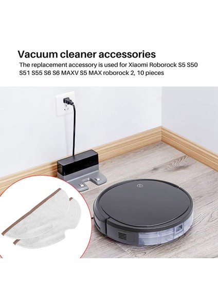 S5 Max Için 10 Adet Mops Aksesuarları Tam Kapsam (Yurt Dışından)