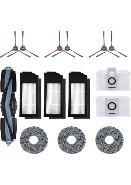 Robot Için Filtre Fırça Bezi Yedek Çanta Aksesuar Seti (Yurt Dışından)