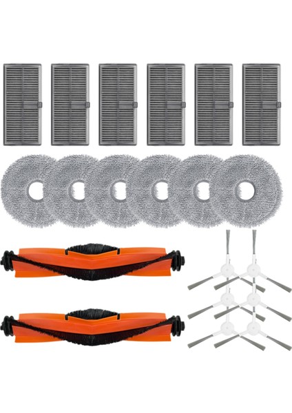 X30 / X30 Pro Robot Süpürgeler Için Silindir Yan Fırçalı Paspas Hepa Filtresi Yedek Parça Aksesuarları (Yurt Dışından)
