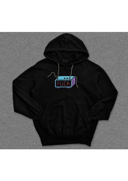 Alarm Çalar Saat Iş Vakti Pazartesi Sendromu Sweatshirt Kapüşonlu Hoodie