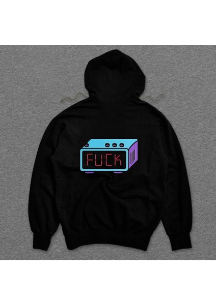 Alarm Çalar Saat Iş Vakti Pazartesi Sendromu Sweatshirt Kapüşonlu Hoodie