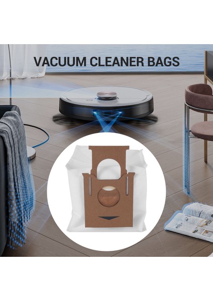 Deebot 2.5l Için T8 ve T8 2'li Paket ile Tek Kullanımlık Toz Torbası (Yurt Dışından)