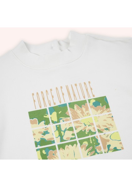 Kız Bebek Baskılı Sweatshirt